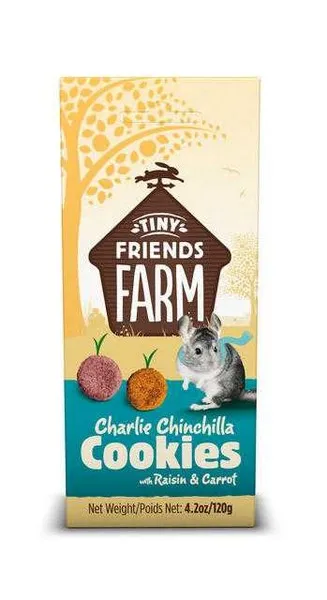 1ea 4.2 oz. Supreme Tiny Friends Farm Charlie Chinchilla Cookies - Treats